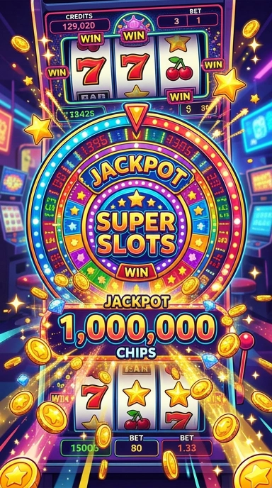Layar utama superslots — antarmuka bersih setelah instalasi